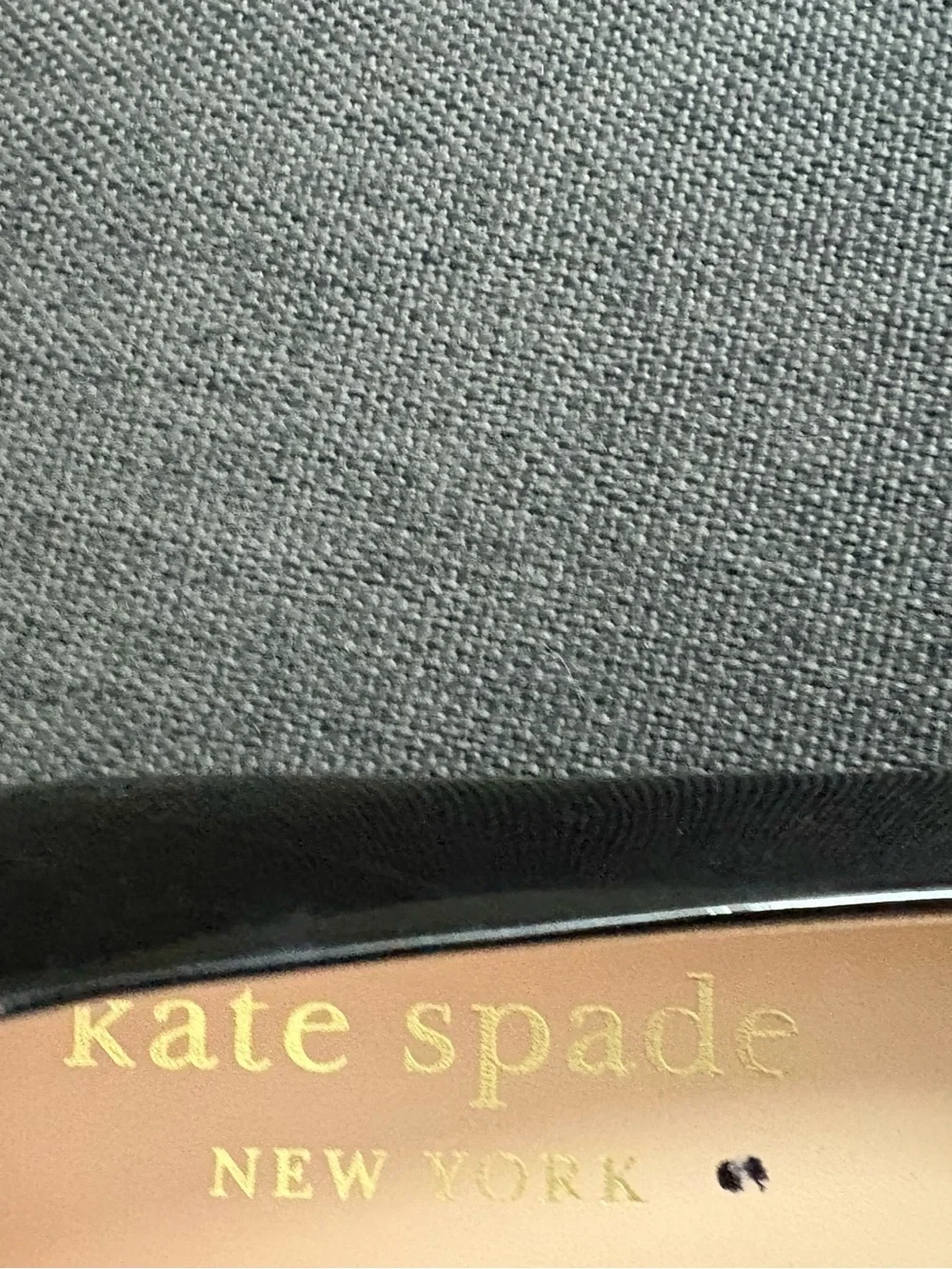 Black Patent Leather Kate Spade Kiersten Flats with Bow Size Size 8 Used